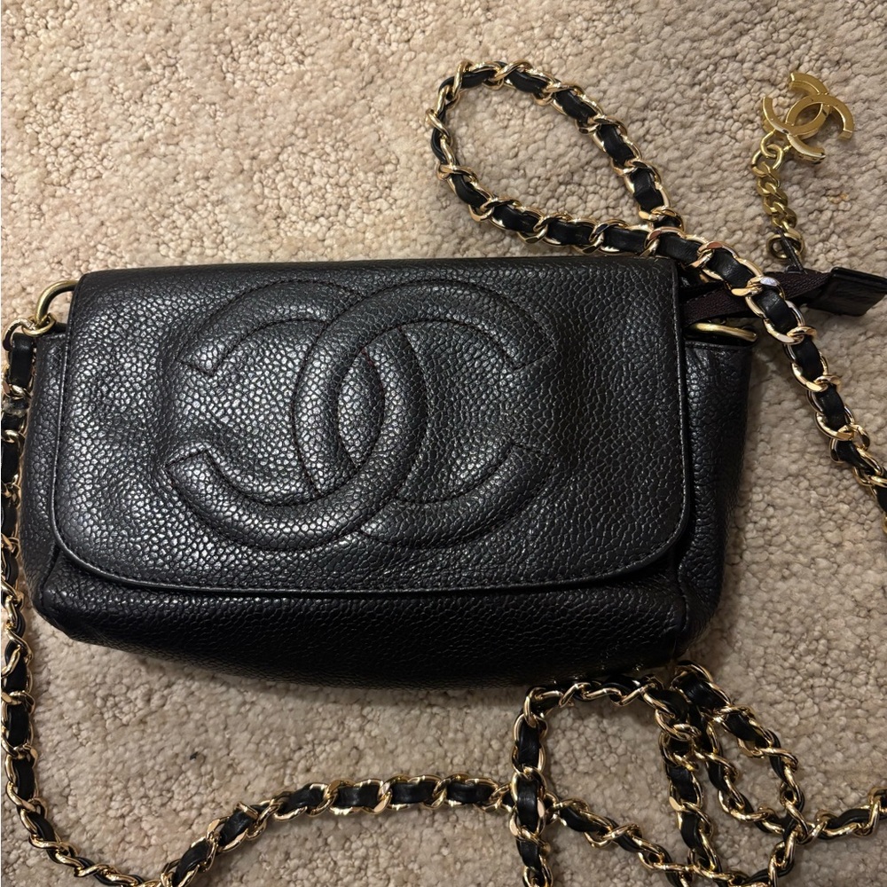 Chanel Black Leather Chain Bag - Picture 11 of 15